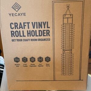Yecaye Craft Vinyl Roll Holder - Brown Kraft Box